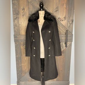 NWT Bebe Wool Overcoat- size XS